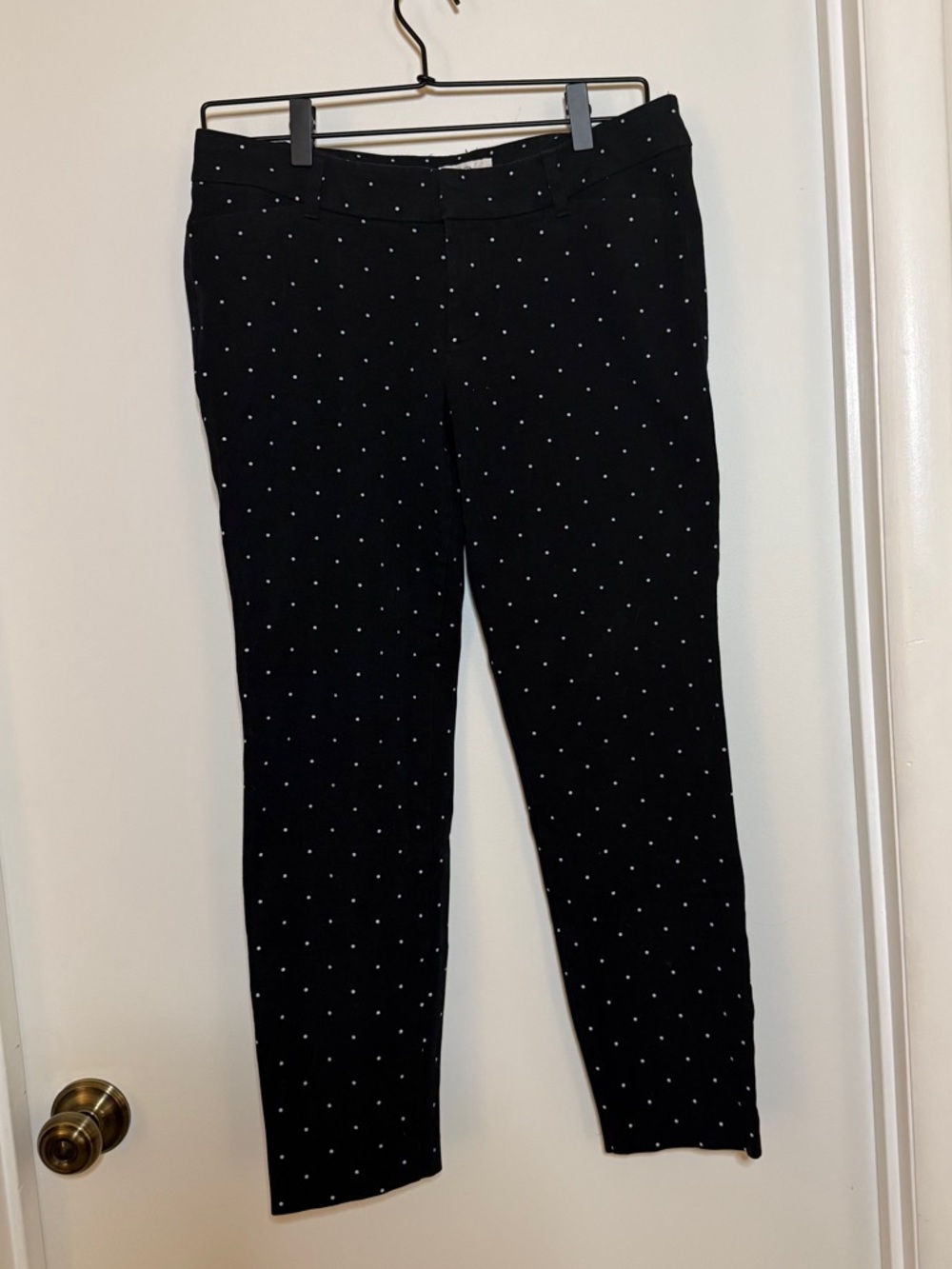 Old Navy The Diva Black Polka Dot Ankle Pants Size 10